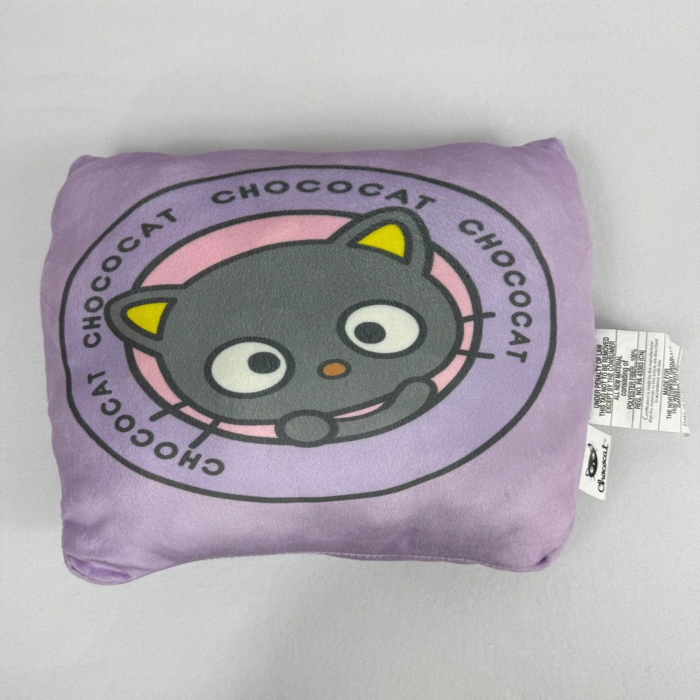 Sanrio‎ Chococat Plush Pillow Lavender Cute Kawaii Home Decor